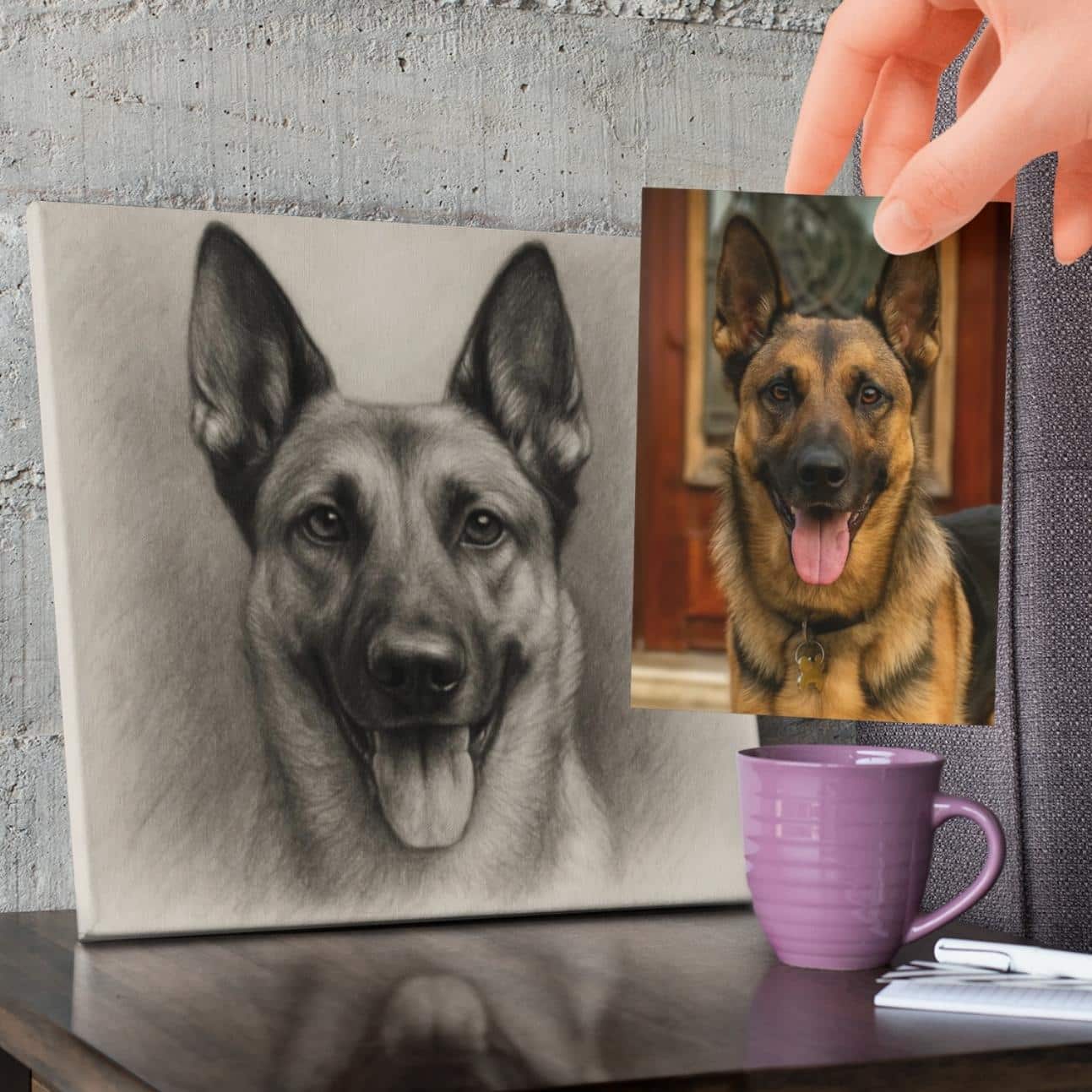 Realistic charcoal