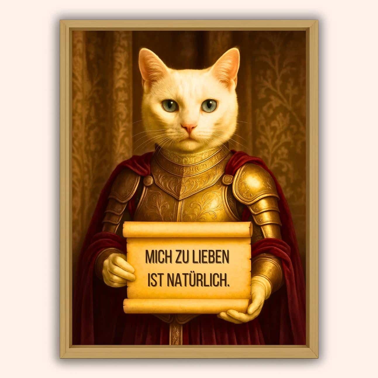 Die dame in rüstung