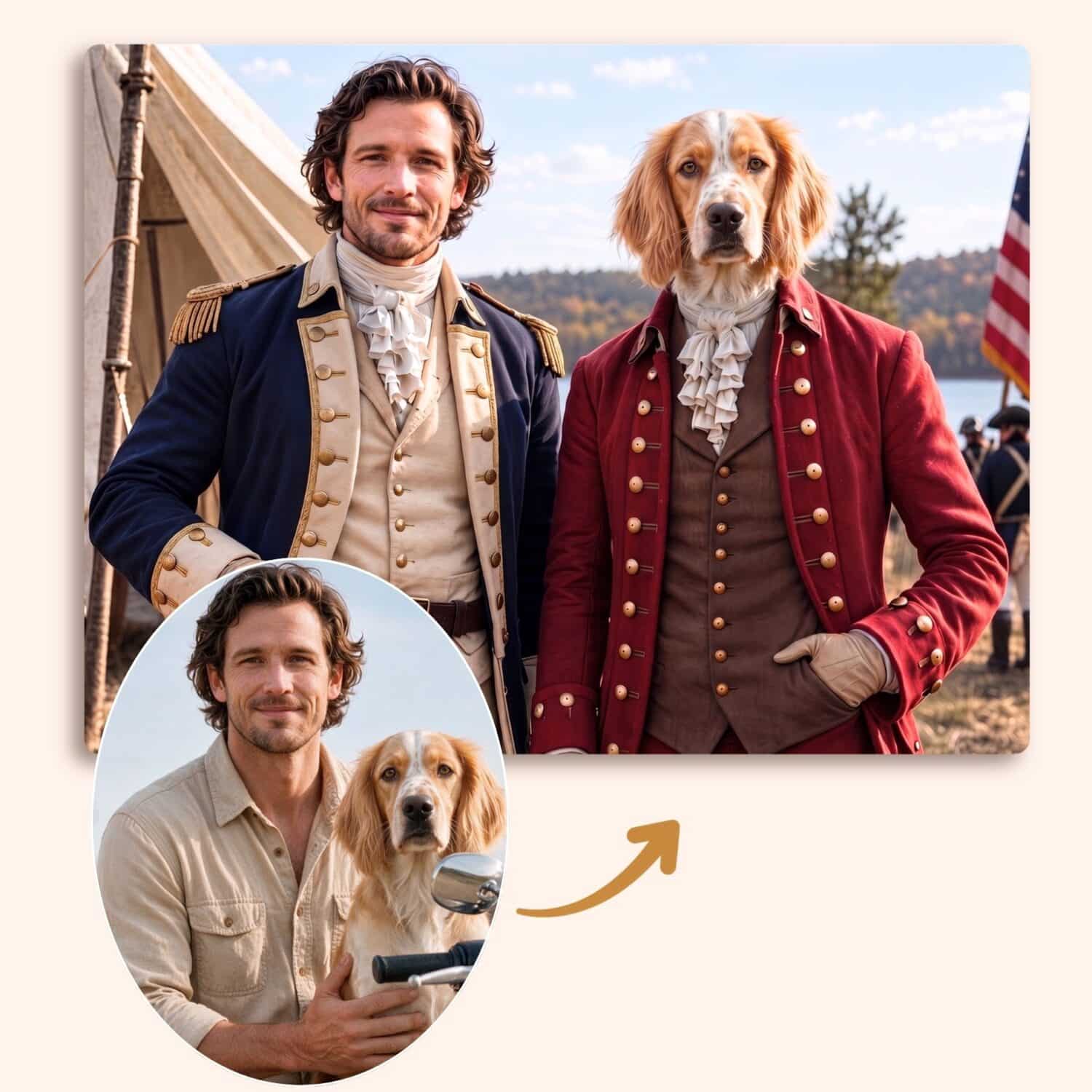 G. Washington and B. Franklin