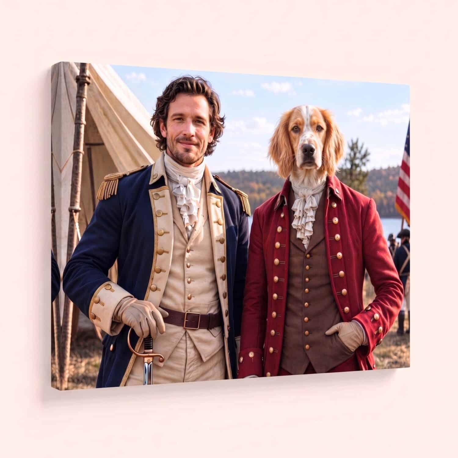 G. Washington and B. Franklin