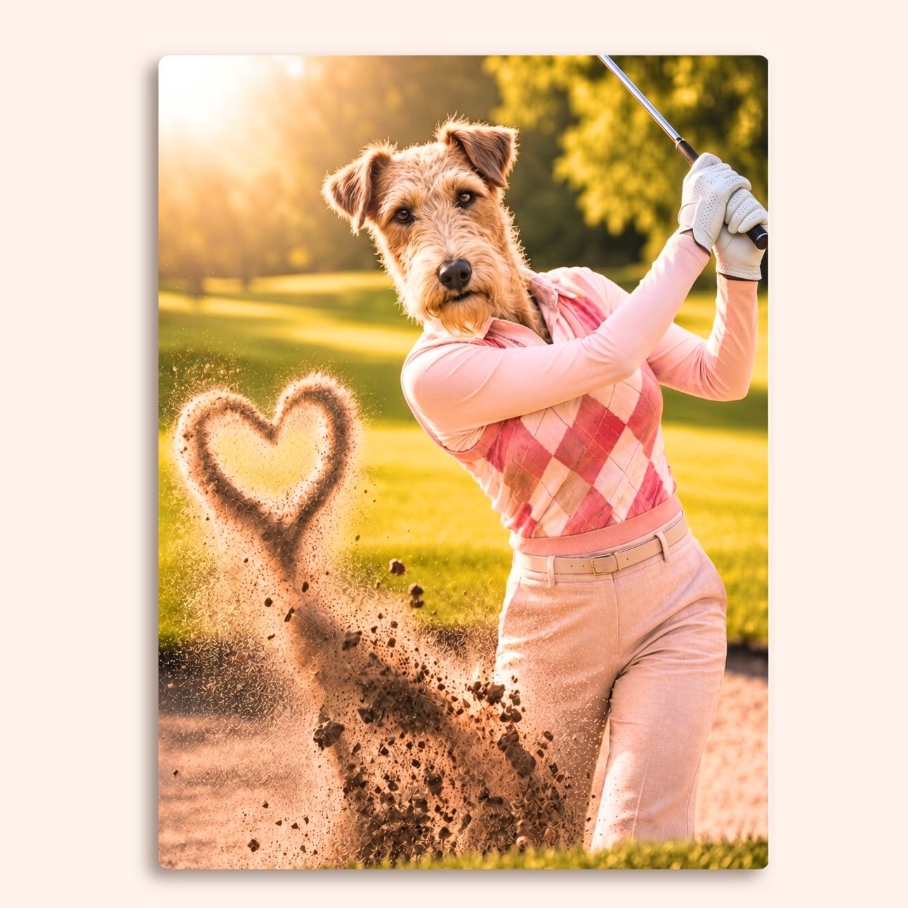 Giocatrice di golf e innamorata